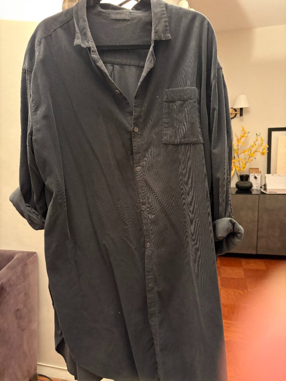 CP Shades Corduroy duster/shirtdress